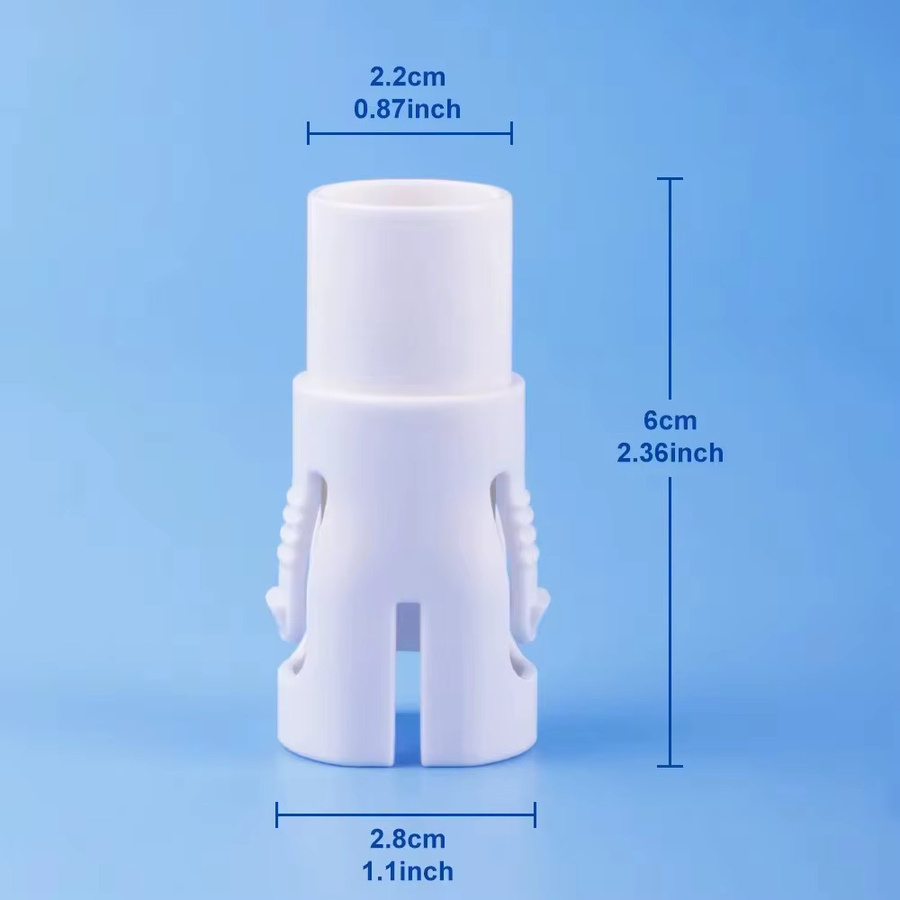 Resmed Airmini-Schlauchadapter transparent – CPAP-Schlauchverbinder für Resmed Airmini-Reisegeräte und Standardmasken - Bild 2