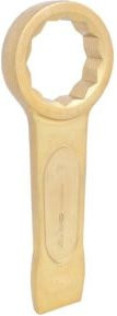 KS Tools BRONZEplus Schlag-Ringschlüssel aus Aluminium-Bronze in Gold, Schlüsselweite: 75 mm - Bild 1