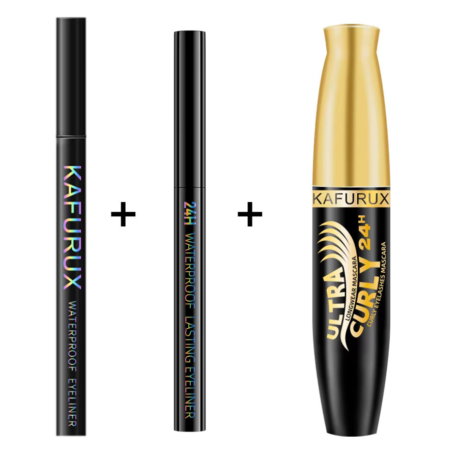 KAFURUX Augen-Make-up Set, Schwarz, 3-teilig - Bild 4
