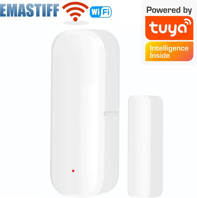 WLAN Smart Türsensor zur Überwachung von Tür und Fenster in Weiß, kompatibel mit der Tuya Smart App für dein Smart Home Sicherheitssystem - Bild 1
