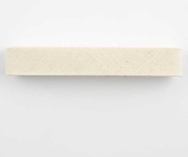 Gütermann Schrägband aus Baumwolle in Rohweiß, Breite: 2 cm, Länge: 3 m, Nr. 519 - Bild 1