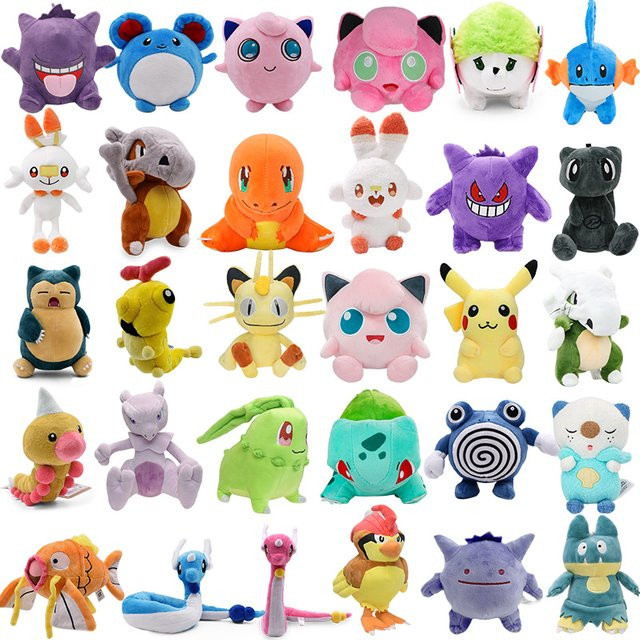 TAKARA TOMY Pokémon Jigglypuff Mudkip Weedle Pidgeotto Plüschtiere, Plüschpuppen - Bild 1