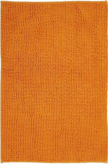 NYVI Badematte NYVISpa aus Chenille, rechteckig, Orange, B/T: 70 x 120 cm, rutschfest und saugfähig - Bild 1