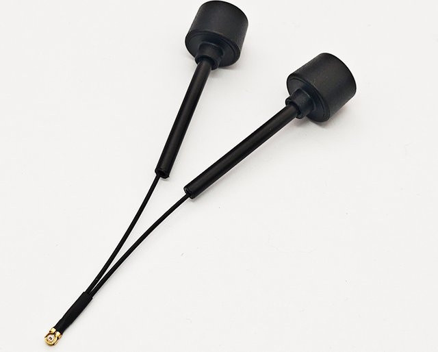 Creapart Doppel-Lollipop-Antenne für RC FPV Quadcopter Drohnen in Schwarz mit 5,8 GHz, hoher Verstärkung 3dBi und IPX1 Anschluss (RHCP/LHCP) - Bild 1