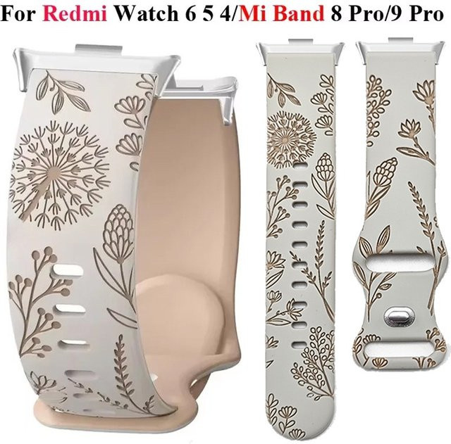 CHIICSMART Uhrenarmband Silikon, Bicolor, Redmi Watch 6 5 4, Xiaomi Mi Band 9 Pro 8 Pro - Bild 1