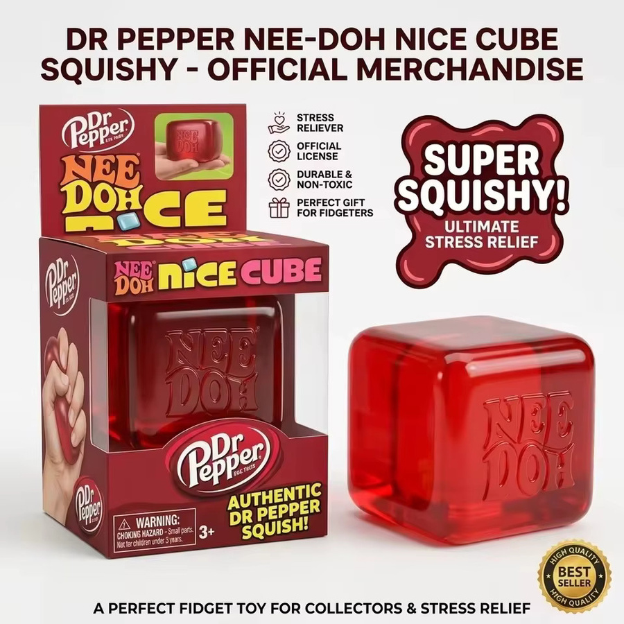 Schylling Nee Doh Nice Cube Soda, Weiches Quetschspielzeug - Bild 5