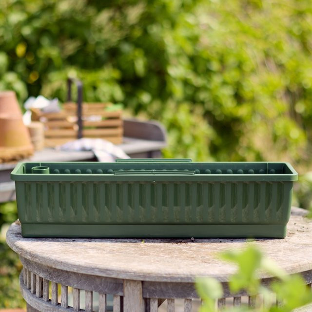 Balkonkasten Venezia mit Wasserspeicher von Mein schöner Garten Shop, Farbe: Grün - Bild 1