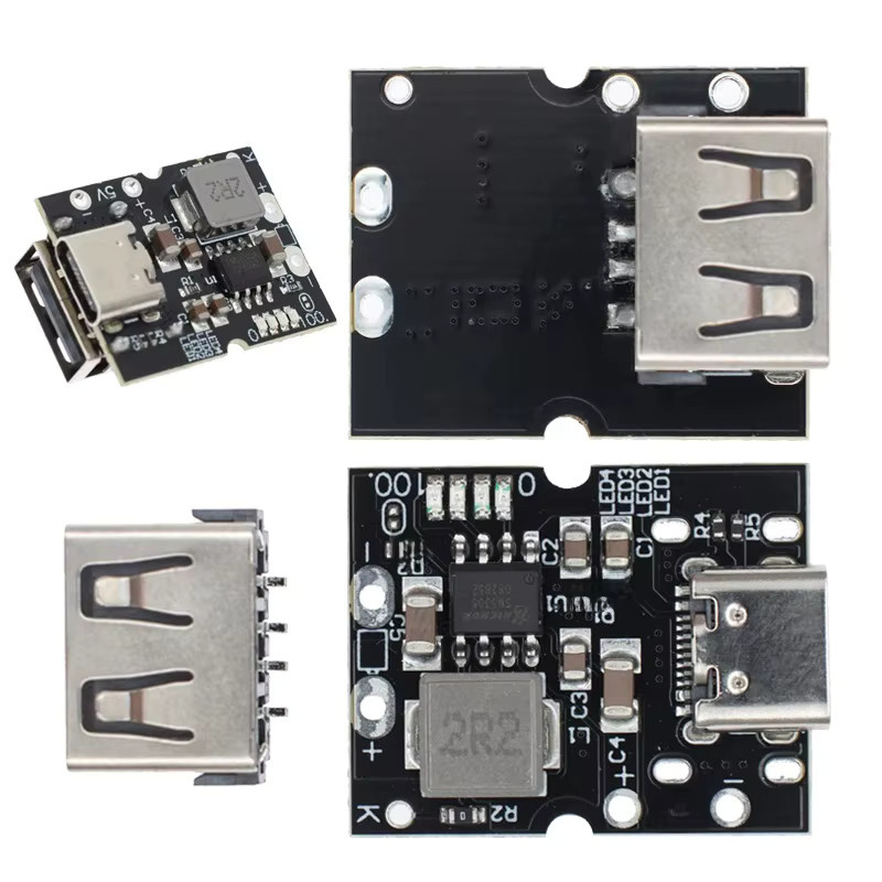 SAMIORE ROBOT USB Typ-C Boost Converter Step-Up Power Modul mit LED Display für Lithium-Batterie Ladegeräte, Schwarz - Bild 3