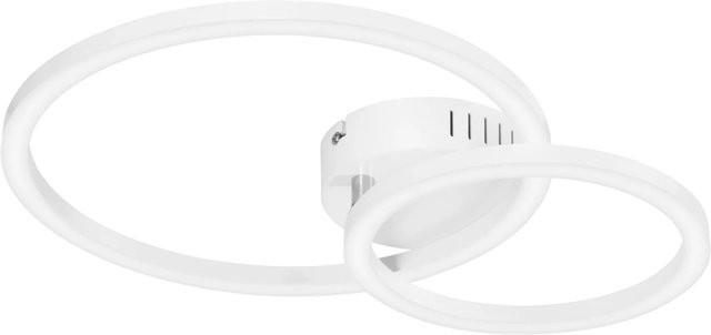 NETTLIFE LED Deckenleuchte Ring in Weiß aus Kunststoff mit warmweißem Licht - Bild 1