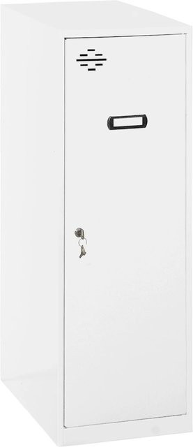 PROREGAL Schließfachwürfel AMEGO Spind Garderobe aus Metall in Weiß, H x B x T: 91,5 x 30 x 50 cm - Bild 1