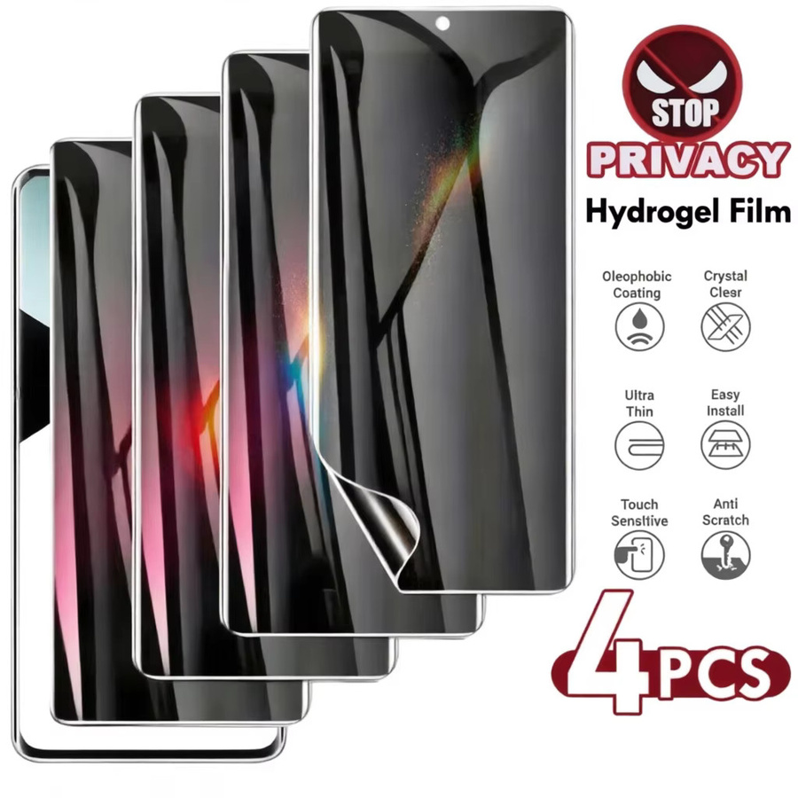 4 Stück Datenschutz-Hydrogel-Displayschutzfolien für Xiaomi Mi 10T Pro, 9T, A1, A2, A3 Lite, Mi 11, 11i, 8 SE, transparent - Bild 5