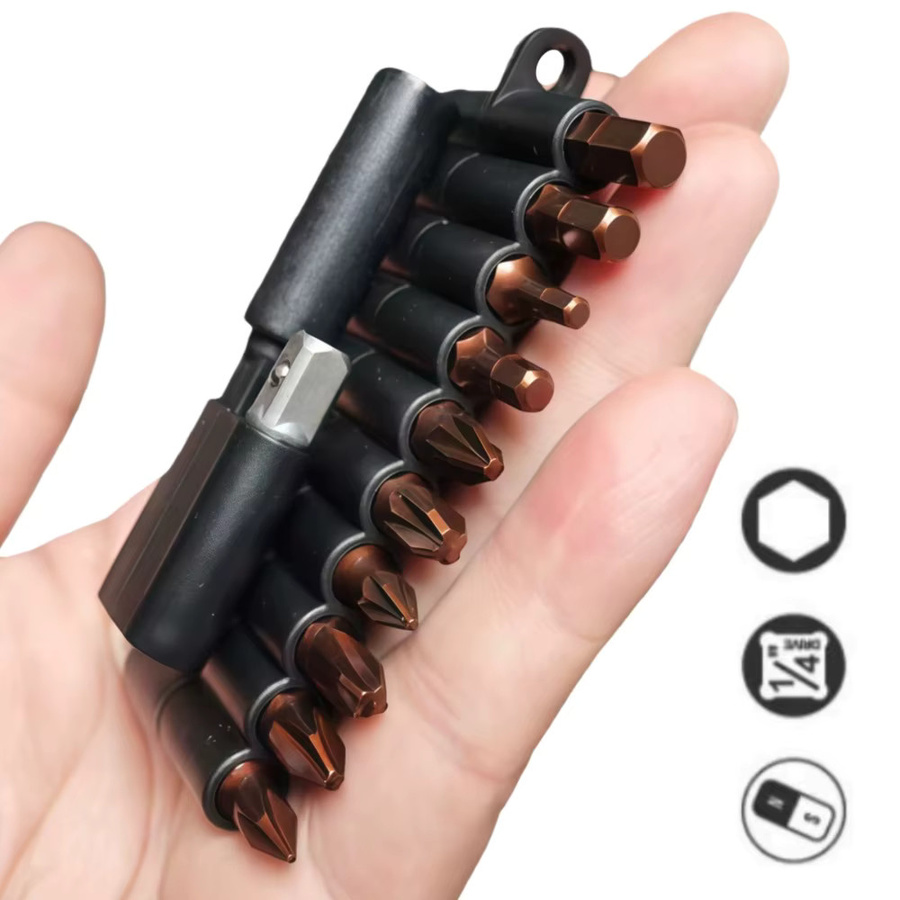 Probon 22-teiliges Schraubendreher-Bit-Set aus S2-Stahl in Schwarz mit Organizer-Hülse und magnetischem Bithalter - Bild 2