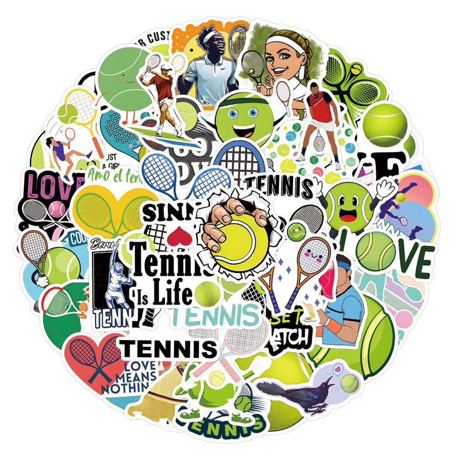 GOGOTU Tennis-Sport-Cartoon-Aufkleber, Sticker, multicolor - Bild 2