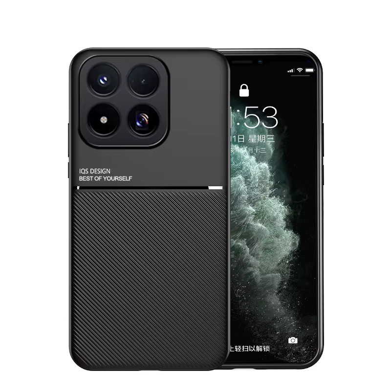 Stoßfeste Magnet Shell Back Case Hülle für Xiaomi 17 Max und 17 Pro Max in Schwarz - Bild 4