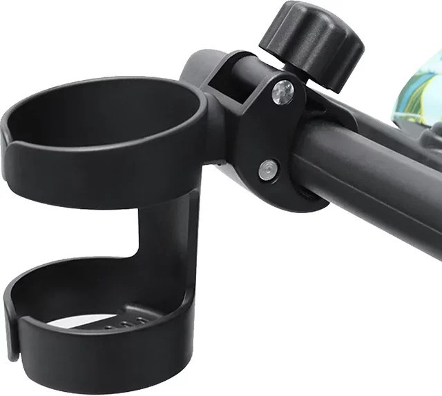 Multifunktionaler Becherhalter für Kinderwagen und Kinderfahrräder in Schwarz - Bild 1