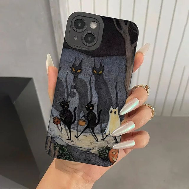 Stoßfeste Handyhülle mit Cartoon Monster Cat Design für Xiaomi Poco X7 F6 F5 X6 X5 X3 M6 Pro Mi 11 Lite 14T 14 13T 13 12T - Bild 1