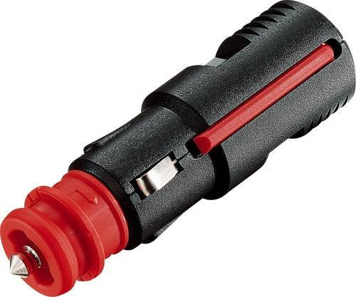 ProCar Universalstecker für Zigarettenanzünder und Normsteckdosen 12V/24V, Belastbarkeit max. 8A, Schwarz - Bild 1