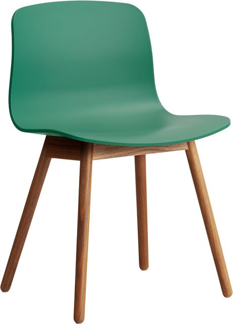 HAY About A Chair AAC 12 Designstuhl aus Polypropylen in Grün mit Eichengestell - Bild 1