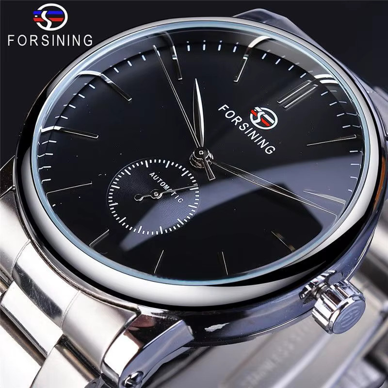 FORSINING Armbanduhr, Automatik, Edelstahl, Schwarz, Herren - Bild 1