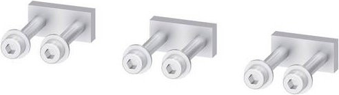 Siemens Flachanschluss 3VA9803-0QA00 in Silber mit Schraubanschluss - Bild 1