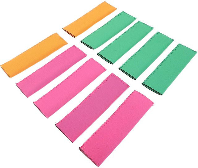 10 Stück Dodocool Eis am Stiel Hüllen aus Neopren in Blau und Multicolour zur Kälteisolierung - Bild 1