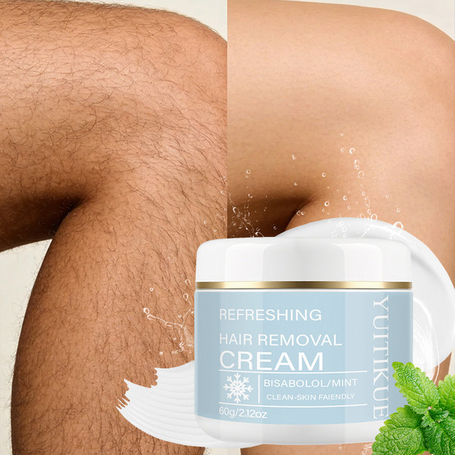 YUITIKUE Haarentfernungscreme Minze & Bisabolol, 60g, Unisex - Bild 1