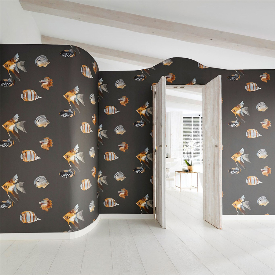 Harlequin Tapete Kamanu Animal Print in Amber und Slate mit Vliesbeschichtung und mattem Finish - Bild 1