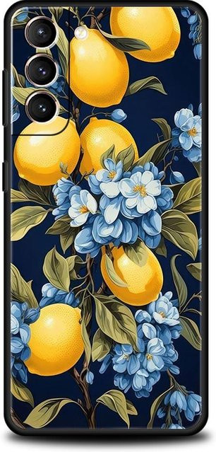 Handyhülle Retro Frucht Zitrone aus weichem TPU für Samsung Galaxy S25 S24 S23 S22 S21 S20 Ultra S10 Plus in Multicolour - Bild 1