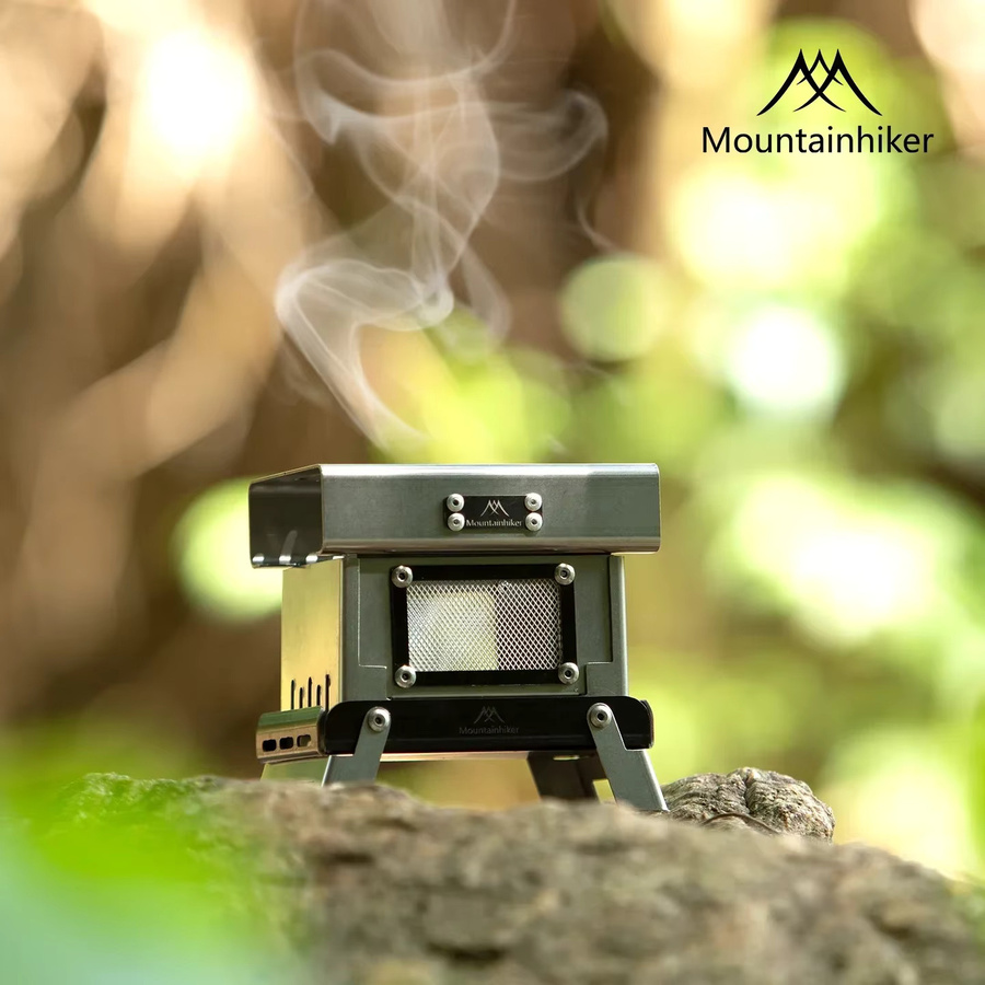 Mountainhiker Edelstahl Vintage Camping-Räuchergefäß und Mückenschutz in Silber, faltbar für Innen und Außen - Bild 4