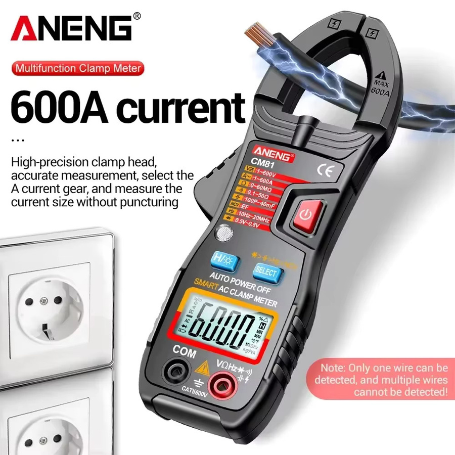 ANENG Zangenmessgerät Multimeter CM81 600A und CM80 500A für AC/DC Spannung, Widerstandsmessung, Diode und NCV berührungslose Messung - Bild 2
