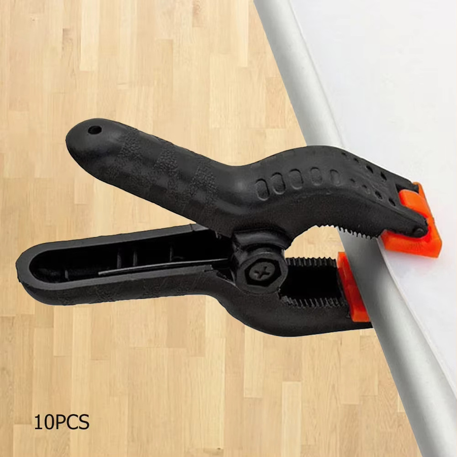 APWIKOGER Hintergrund-Clips für Fotostudios in Schwarz, 7 cm - Bild 2
