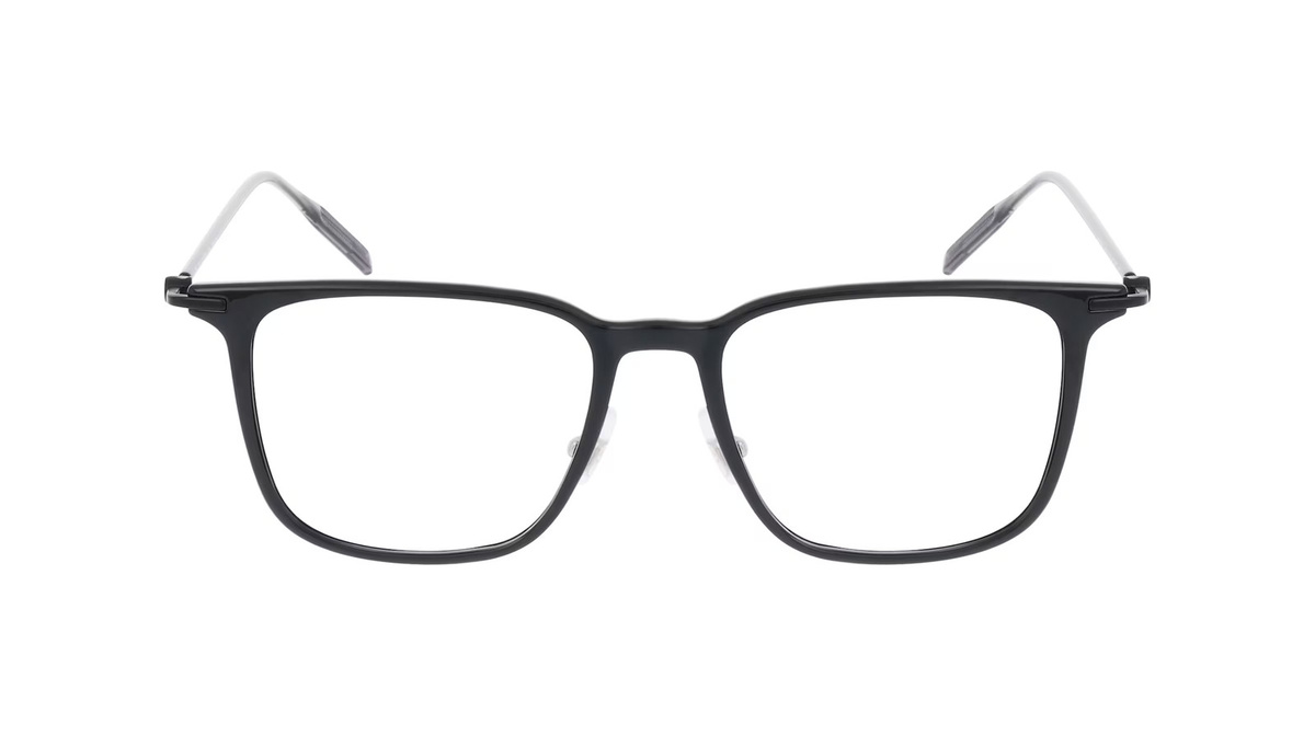 Montblanc MB0354S Sonnenbrille, Vollrand, Eckig, Kunststoff, Herren, schwarz, grau - Bild 1