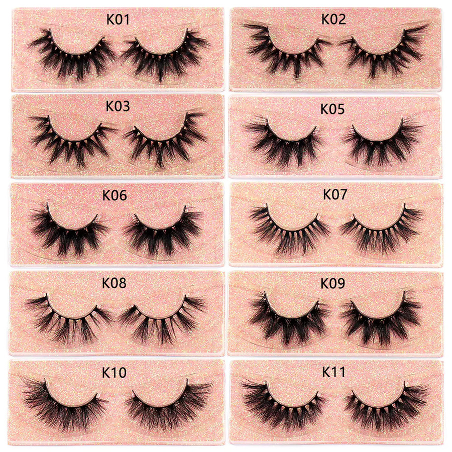 FOXESJI Falsche Wimpern, Wispy Nerz, Volumen, Unisex - Bild 3