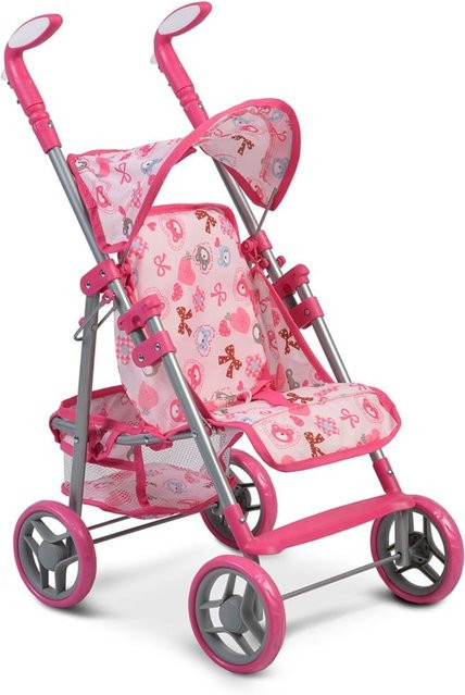 Moni Flower Garden Puppenwagen pink - Bild 1