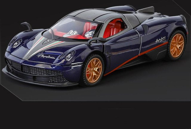 Linyi toy car Pagani Huayra Roadster Bc, Spielzeugauto, 1:32, mit Licht und Musik, ab 14 Jahren - Bild 1