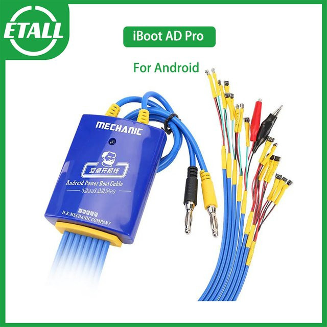 MECHANIC iBoot AD Pro Netzteil Test Kabel für Android mit One Button Boot Control für Samsung und Huawei - Bild 1