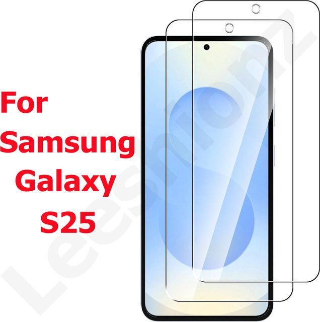 Samsung Galaxy S25 Displayschutzfolie aus gehärtetem Glas, transparent und kratzfest - Bild 1
