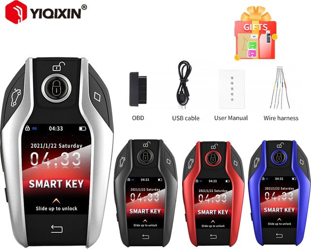 YIQIXIN Smart LCD Key TK800 Fernbedienung Schlüssel für BMW Audi Benz Cadillac Lexus Land Rover Peugeot Mazda Nissan Renault Toyota Volvo VW - Bild 1