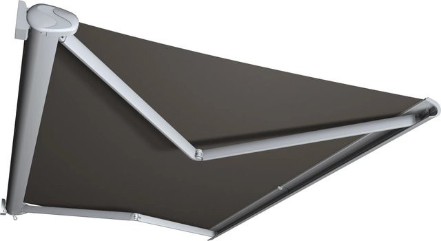 Kassettenmarkise Markisen Spettmann Perform mit Handkurbel, Gestell Silber, Tuch Grau aus Polyacryl, B/T: 350 x 250 cm - Bild 1