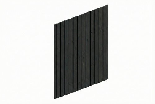 SKANHOLZ Carport-Seitenwand aus Fichte in Anthrazit und Schwarz, B: 330 cm, H: 230 cm - Bild 1