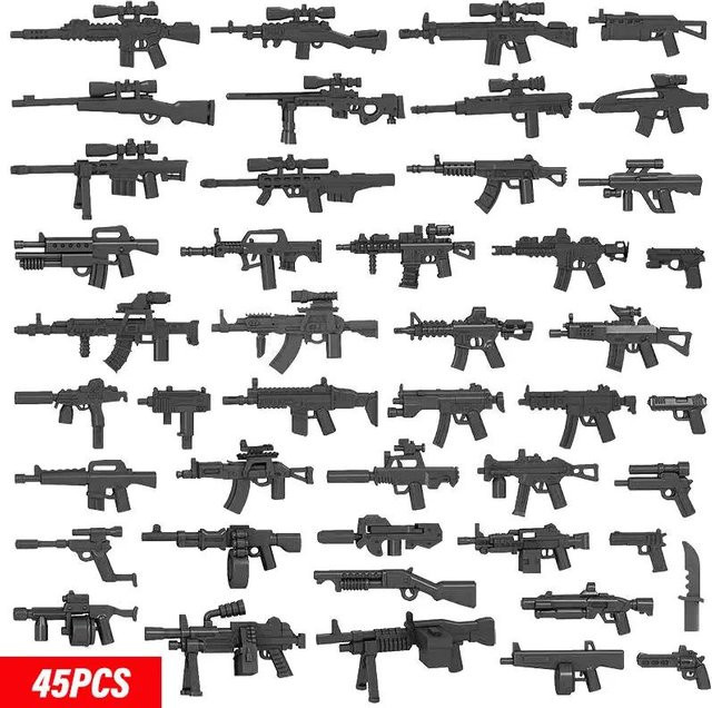 Militärischer MOC Waffe Baustein Schweres Maschinengewehr Gatling M19 NSV, ab 14 Jahren - Bild 1
