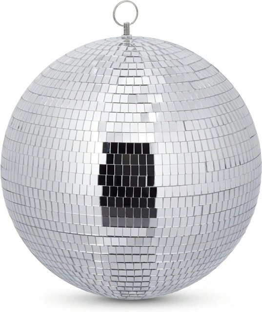 Relaxdays Discokugel aus Glas in Silber mit Öse, Durchmesser: 30 cm - Bild 1
