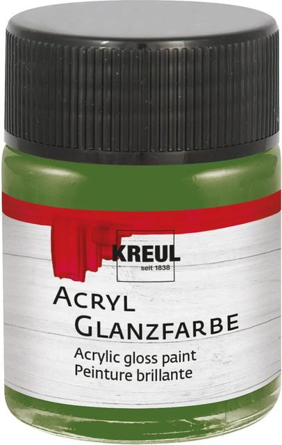 Kreul Acrylfarbe Glänzend Olivgrün 50 ml - Bild 1