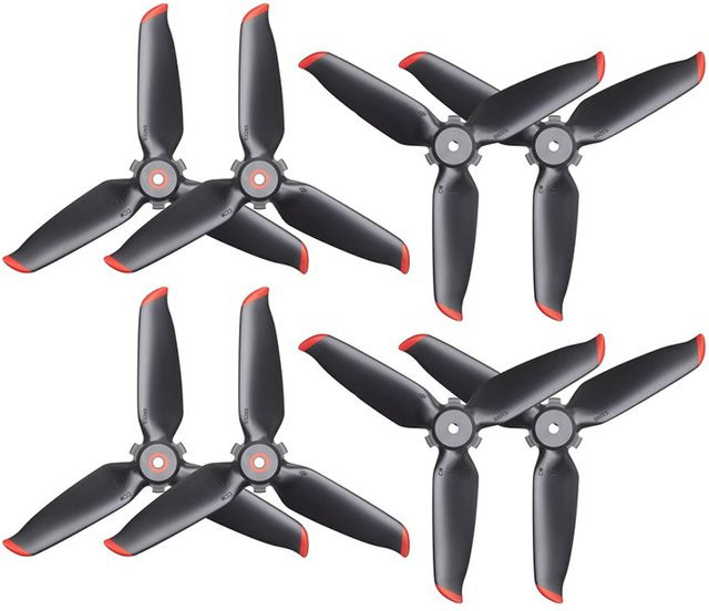 DJI Propeller 5328s Set mit 8 Blättern CW/CCW für FPV Combo Drohnen Zubehör in Schwarz und Silber - Bild 1