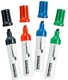 Legamaster Whiteboard- und Flipchartmarker TZ 150 mit Keilspitze, 4er-Pack, farbsortiert - Bild 1