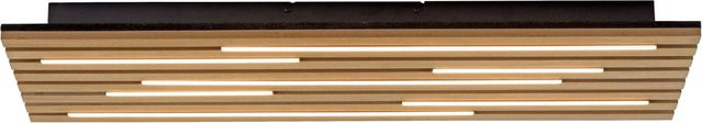 Just Light LED Deckenleuchte Eiche Schwarz mit Akustikfilz B/H/T: 80 x 30 x 5 cm - Bild 1
