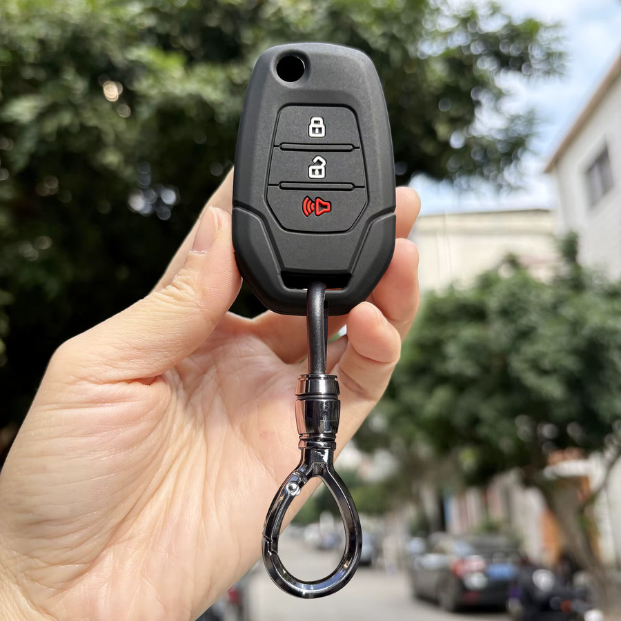 Silikon Schlüsselhülle für SAIC MAXUS T60 LDV V80 G10 T70 T90 Fernbedienung in Schwarz - Bild 1
