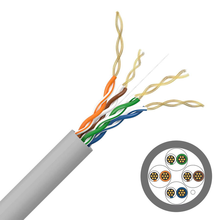 DBcable Cat6 Ethernet LAN Patchkabel mit RJ45-Stecker, Blau - Bild 2
