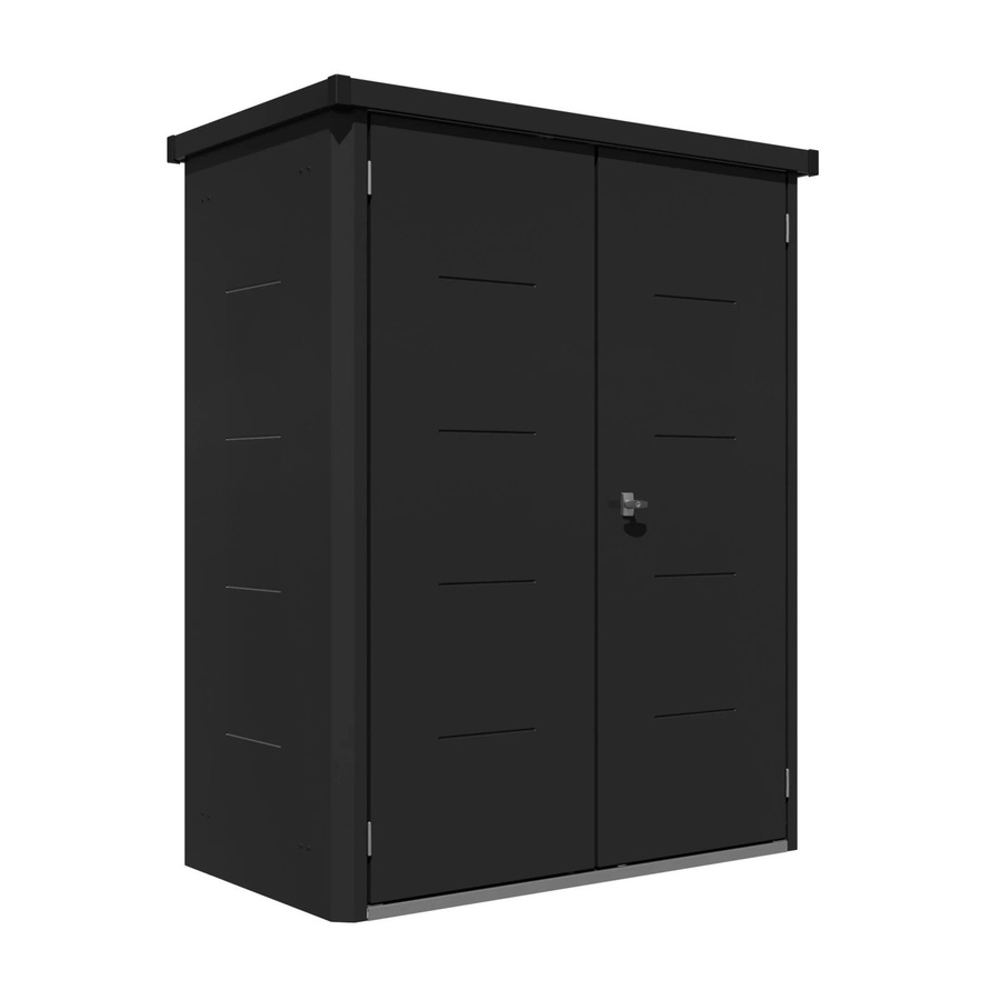 Gartenschrank Telluria aus Stahl in Schwarz, B/H: 88 x 154 cm - Bild 2