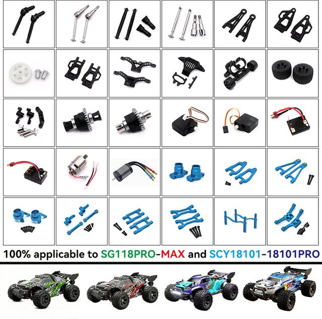 Gangyingfang RC Auto Big Foot, 1/18, 4WD, DIY Metall Aluminium Teile - Bild 1